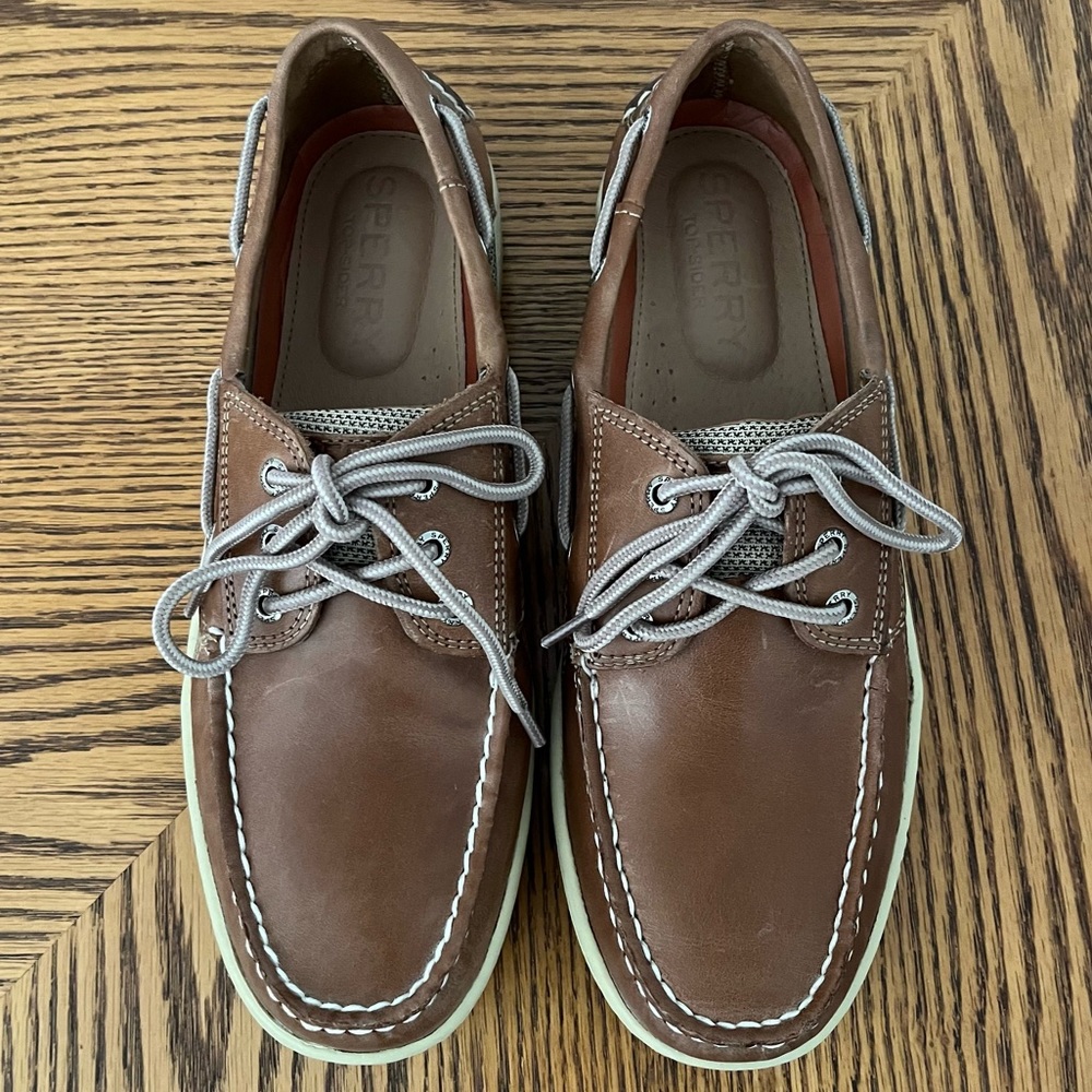 NEW SPERRY Billfish Boat Shoes - Dark Tan - Picture 13 of 13